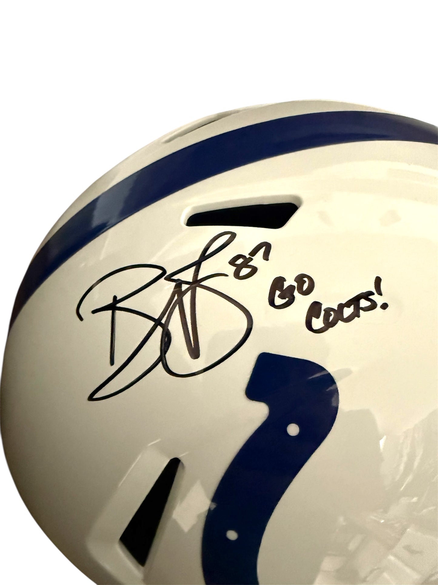 Reggie Wayne Signed The Full Size Replica Helmet