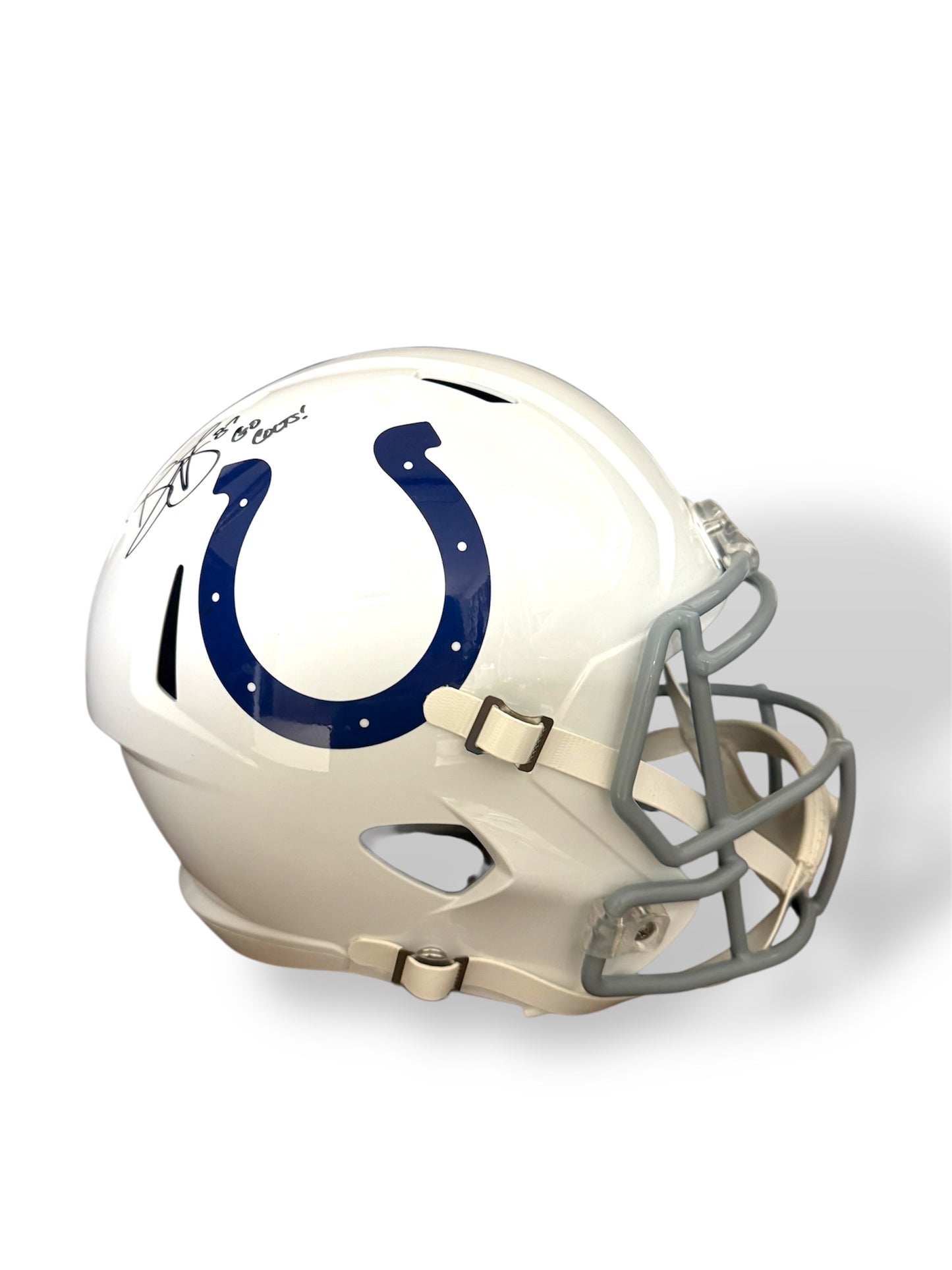 Reggie Wayne Signed The Full Size Replica Helmet