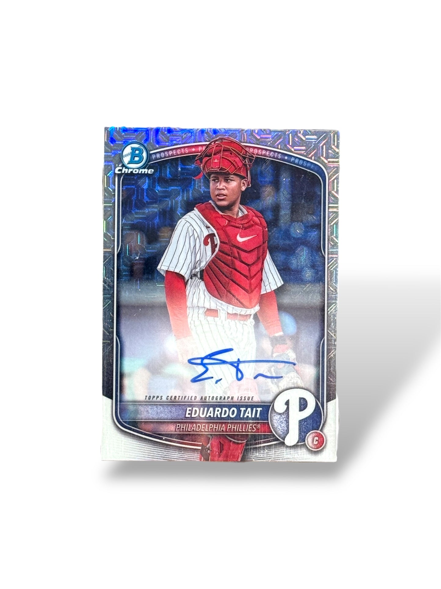 Eduardo Tait- 2025 Bowman Chrome - Mojo Auto #BMA-ET Phillies