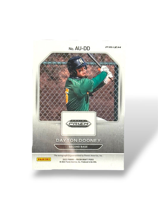 Dayton Dooney 2022 Prizm Draft Picks Silver Prizm Autograph Auto
